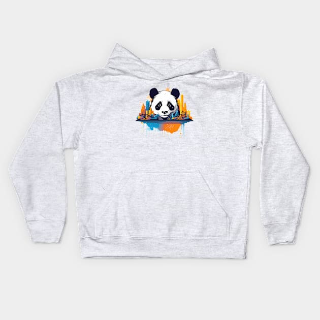 Giant Panda Animal Beauty Nature Wildlife Discovery Kids Hoodie by Cubebox